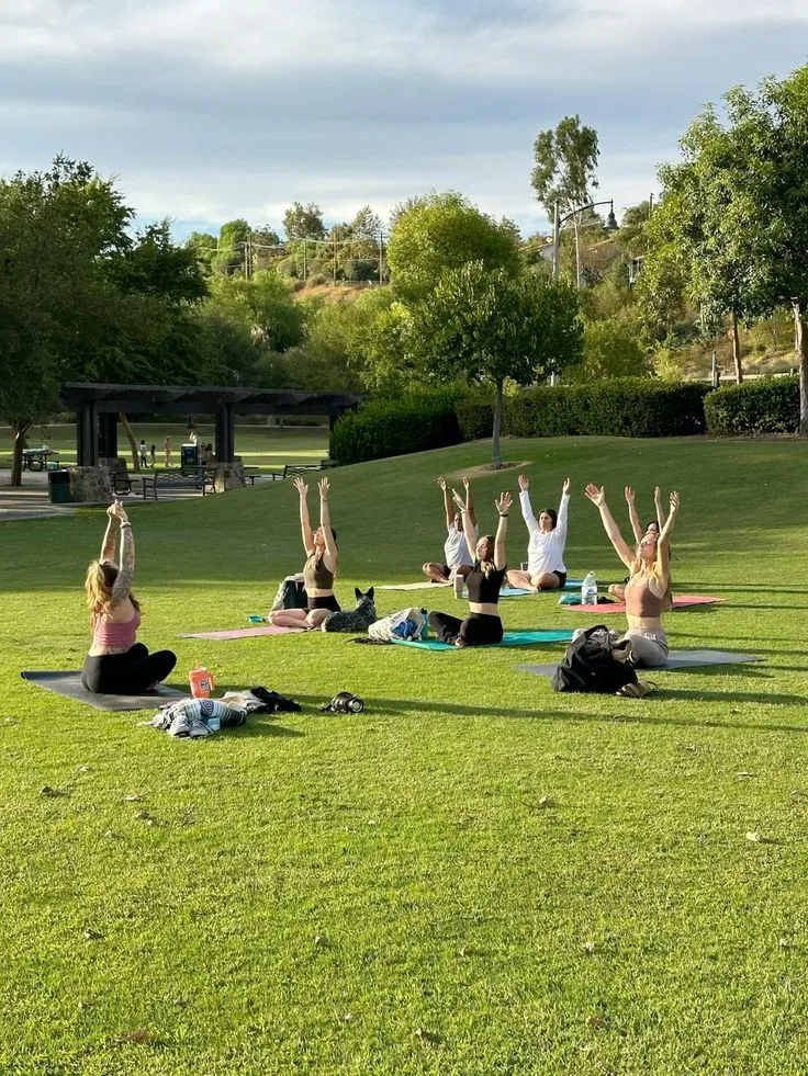 Architectural outdoor space used for bodyweight training